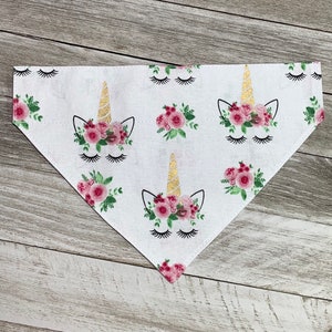 MAGICAL UNICORNS / Bandana Collar Attachment & Accessory for Dogs and Cats