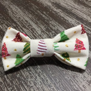 HOLIDAY TREES / Bow Tie, Flower, or Bandana Collar Attachment & Accessory for Dogs and Cats