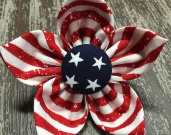 STARS and STRIPES / USA / Collar Attachment & Accessory for Dogs and Cats