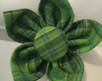ST. PATRICK'S DAY Tartan / Collar Attachment & Accessory for Dogs and Cats
