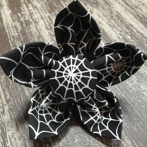 HALLOWEEN SPIDER WEB / Bow Tie, Flower, or Bandana Collar Accessory for Dogs and Cats