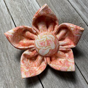 ROSEY FLORAL / Bow Tie, Flower, or Bandana Collar Attachment & Accessory for Dogs and Cats