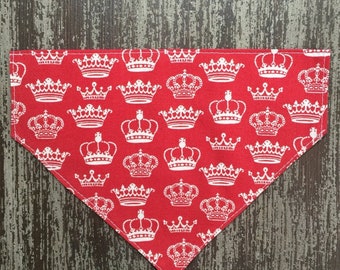 BRITISH ROYAL CROWNS / Bow Tie, Flower, or Bandana Collar Attachment & Accessory for Dogs and Cats