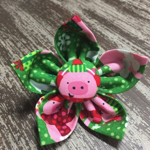 SANTA PIGS / Collar Attachment & Accessory for Dogs and Cats