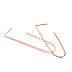 oblong earrings-  14k rose gold-filled, thin rose gold earring, rose gold hoop earrings, modern hoop earring