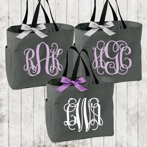 Personalized Bridesmaid Tote Bag, Monogram Tote, Bridesmaid Tote, Bridesmaid Gift, Bridal Party Tote image 1