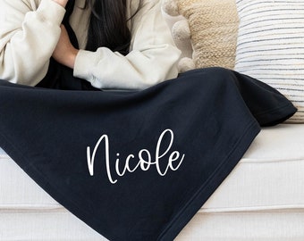 Personalized Blanket, Custom Throw Blanket for Women, Fleece Stadium Blanket, Customized Gifts for Friends