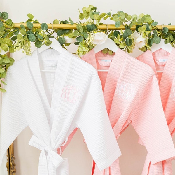 Bridal Party Robes for Bridesmaids, Personalized Bridesmaid Robes, Bridesmaid Gifts, Bride Robe Personalized Bridal Robe