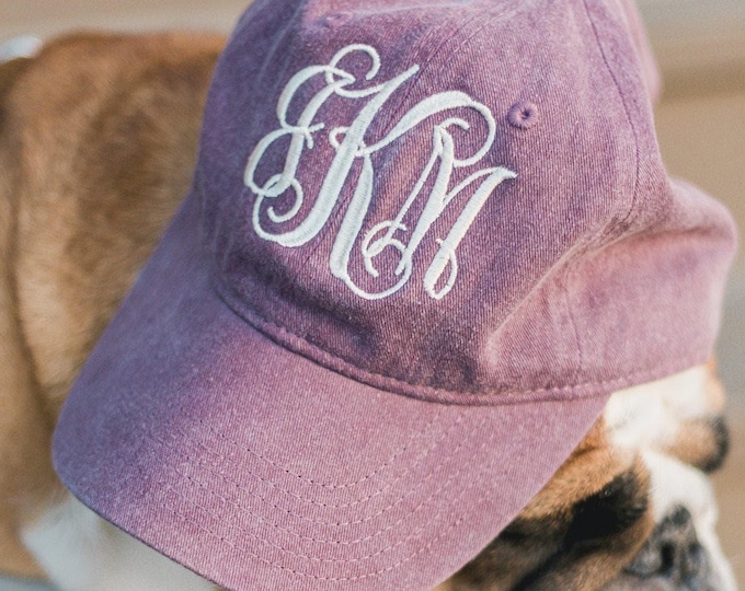 Monogram Hat Womens Personalized Baseball Cap