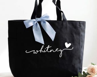 Bridesmaid Tote Bags, Maid of Honor Tote, Personalized Bridesmaid Bags, Bridal Party Bridesmaid Gifts