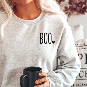 Halloween Sweatshirt, Fall Sweatshirt, Halloween Sweater, Halloween Crewneck Sweatshirt Women (BR141)