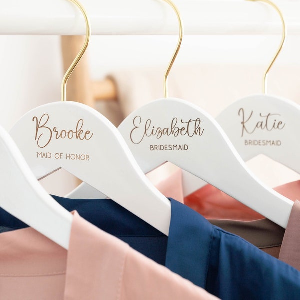 Bridesmaid Dress Hanger, Personalized Wedding Hangers, Bridal Hanger Personalized, Wedding Hanger for Bride Gift