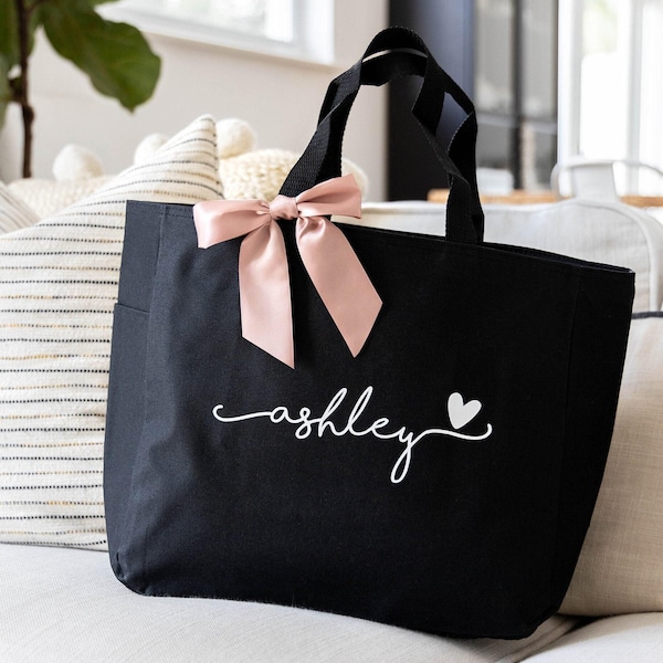 Bridesmaid Tote Bags, Maid of Honor Tote, Personalized Bridesmaid Bags, Bridal Party Bags, Bridesmaid Gifts