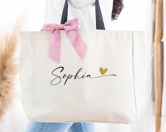 Sacs fourre-tout personnalisés de demoiselle d'honneur, sacs de demoiselle d'honneur personnalisés, proposition de demoiselle d'honneur, cadeaux EVJF pour le jour du mariage