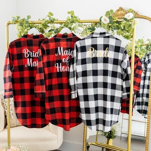 Buffalo plaid sleep shirt on sale