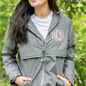 Charles River Monogram Rain Jacket ~ Personalized Monogrammed Rain Jacket ~ New Englander Personalized Gifts for Her