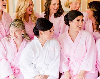 Bridesmaid Robes Embroidered, Monogram Personalized Gifts for Bridesmaids from Bride