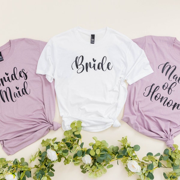 Bridesmaid Gifts Bridesmaid Shirts Bachelorette Party Shirts Maid of Honor Bride Shirt Bridesmaid Tshirt (BR136) B33