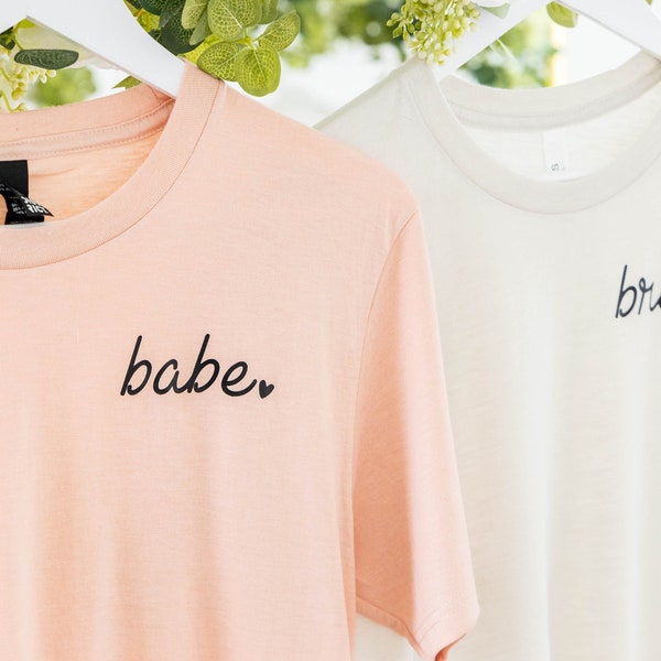 Bridesmaid Gifts Bridesmaid Shirts Bride Babe Bachelorette Party Shirts Maid of Honor Bride Shirt Bridesmaid Tshirt (BR137) B33