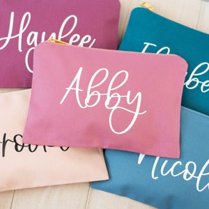 Custom Bridesmaid Makeup Bags Personalized Make Up Bags Bridesmaid Gifts Cosmetic Bags Personalized Best Friend Birthday Gifts (BR154)