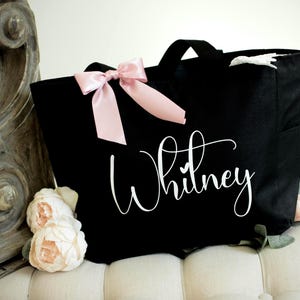 Bridesmaid Tote Bag, Custom Tote Bags, Bridesmaids Gift Bags, Bridal Party Totes