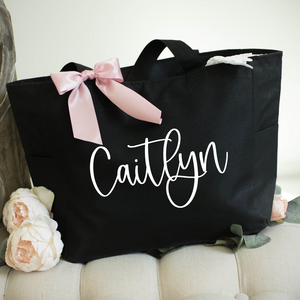 Bridesmaid Tote Bags, Maid of Honor Tote, Personalized Bridesmaid Bags, Bridal Party Bridesmaid Gifts