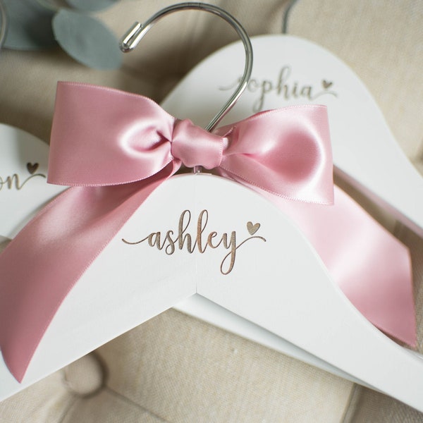 Bridesmaid Hangers Personalized Bridesmaid Hangers Wedding Hangers Bride Hanger Personalized Wedding Hanger Bridal Hanger Bride Engraved