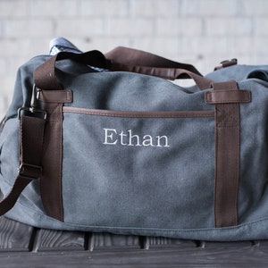 Personalized Weekender Bag, Groomsmen Gifts, Monogram Duffle Bag, Groomsmen Bags, Gifts for Him A19 image 1