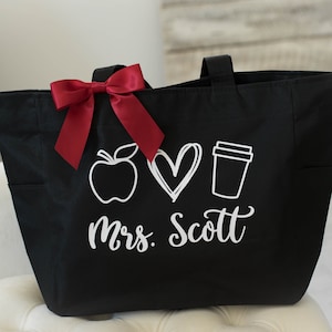 Personalized Large Teacher Tote Bag - Custom Gift for Teacher - Customized  Tote Bag - Gift for Teacher - Thank You Gift for Teacher - Student Teacher