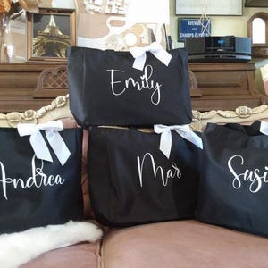Bridesmaid Tote Bags, Maid of Honor Tote, Personalized Bridesmaid Bags, Bridal Party Bridesmaid Gifts