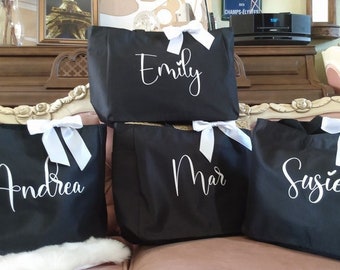 Bridesmaid Tote Bags, Maid of Honor Tote, Personalized Bridesmaid Bags, Bridal Party Bridesmaid Gifts