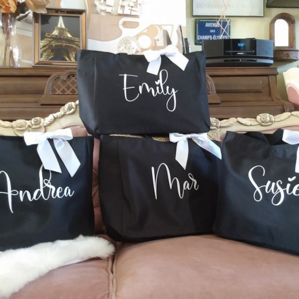 Bridesmaid Tote Bags, Maid of Honor Tote, Personalized Bridesmaid Bags, Bridal Party Bridesmaid Gifts