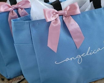 Bridesmaid Tote Bags, Maid of Honor Tote, Personalized Bridesmaid Bags, Bridal Party Bridesmaid Gifts