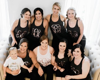 bridesmaid shorts and tanks