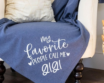 Personalized Gifts for Grandma ~ Gifts for Nana ~ Fleece Throw Blanket ~ Gigi Gifts ~ Mothers Day Gifts