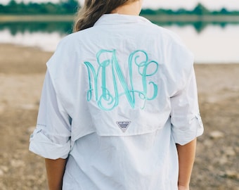 Monogram PFG Columbia Fishing Shirt Cover up Bathing Suit - Etsy