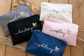 Bridesmaid Makeup Bags, Personalized Cosmetic Bags, Bridesmaid Proposal Gifts, Make up Bag