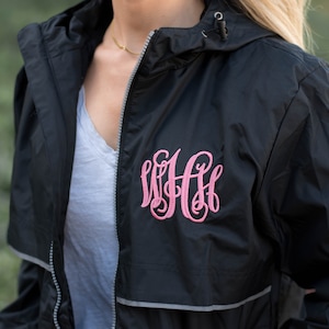 Monogrammed Rain Jacket for Women Rain Coat Personalized Gifts for Her image 4