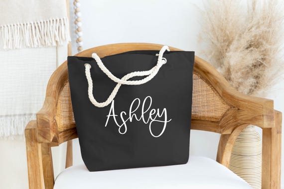 Bridesmaid Beach Bags, Personalized Beach Bags, Beach Bachelorette Bags, Custom Beach Bag for Bridesmaid