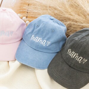 Cute Gigi Hat with Heart, Mom Baseball Hat, Custom Embroidered Mom Gifts, Personalized Mothers Day Gifts for Grandma, Mom Gift image 5