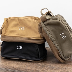 Trousse de toilette pour homme, Trousse de toilette pour homme, Trousse de toilette personnalisée, Cadeaux garçons d'honneur, Trousse de rasage pour homme
