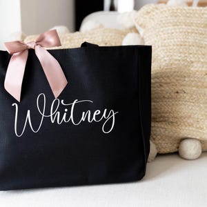 Bridesmaid Bags, Maid of Honor Gift, Bridesmaid Tote Bags with Zipper, Bridesmaid Bags, Bridesmaid Gifts