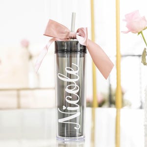 Bridesmaid Tumbler Personalized Bridesmaid Gift Personalized Tumbler Maid of Honor Bridal Party Gifts (TB06) afbeelding 1