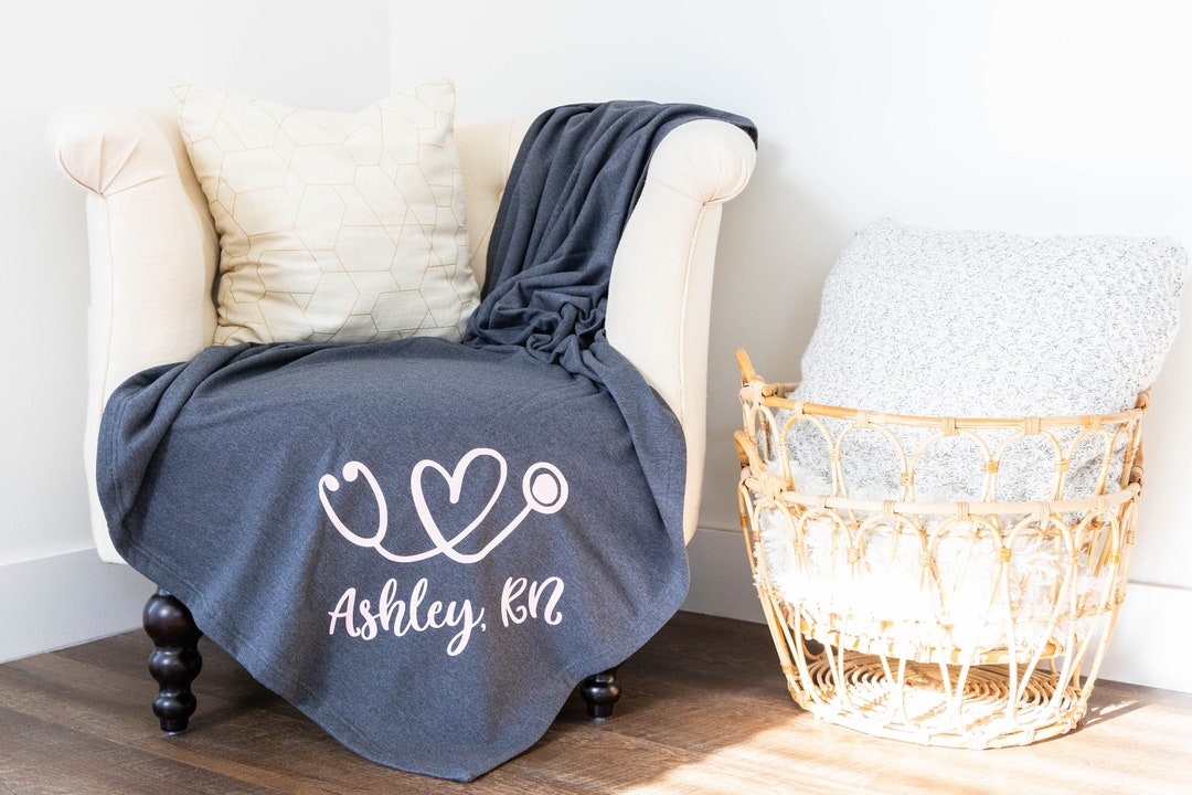 Personalized Nurse Gift ~ Nurse Graduation Gift ~ Fleece Throw Blanket ...