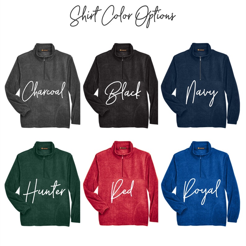 Monogrammed Fleece Quarter Zip Pullover Sweatshirt, Christmas Gifts for Her under 30 D1 image 3