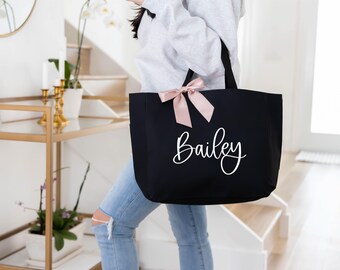 Personalized Tote Bags for Bridesmaids, Bachelorette Party Bags