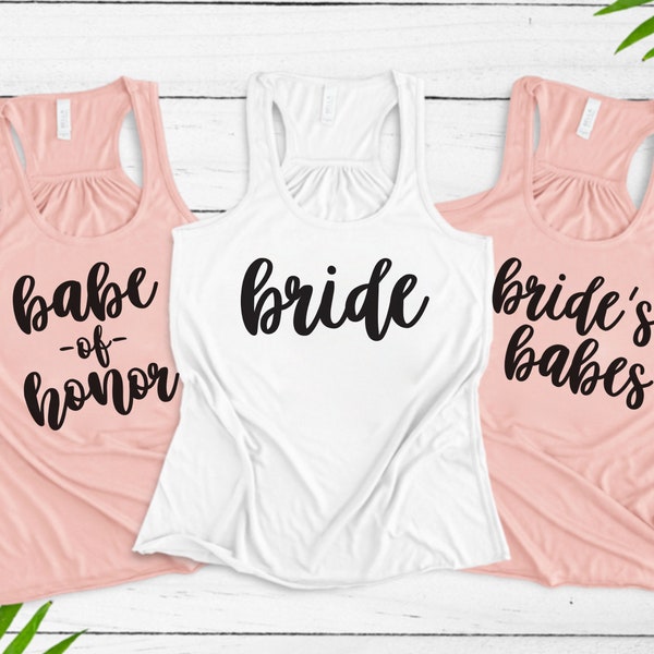 Brides Babes Bachelorette Shirts, Bridesmaid Shirts, Babe Shirt, Babe of Honor, Bride Shirt (BR059)