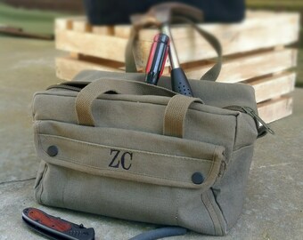 Groomsmen Personalized Military Style Mechanic Canvas Tool Bag Kit Ammo Bag  Groomsman father's Day Giftanniversary R2 - Etsy