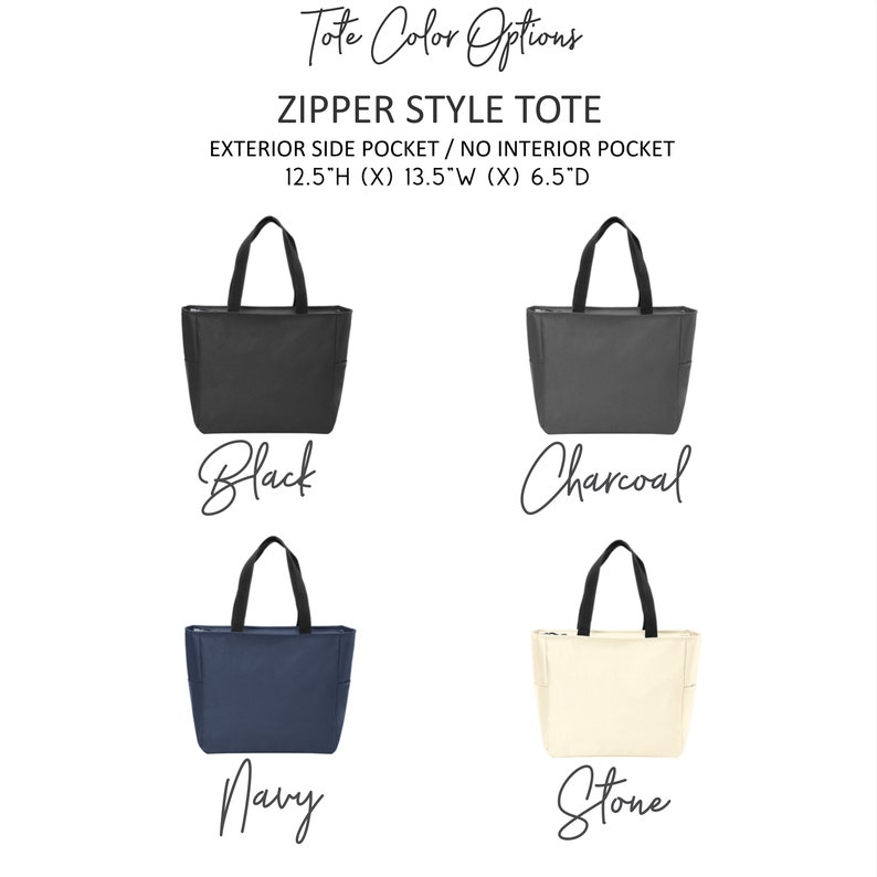 Personalized Bridesmaid Tote Bag, Monogram Tote, Bridesmaid Tote, Bridesmaid Gift, Bridal Party Tote image 3