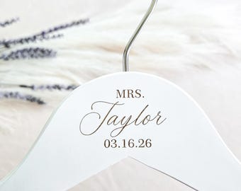 Custom Bridal Hanger, Bride Hanger For Wedding Dress, Personalized Bride Hanger, Bride Gifts